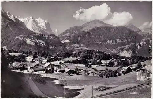 Reuti-Hasliberg Überblick über die Stadt, Mittelhorn Schwarzhorn 1965