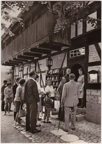 Rudolstadt Besucher im Freilichtmuseum "Thüringer Bauernhäuser" 1973 