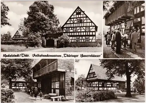 Rudolstadt Freilichtmuseum "Thüringer Bauernhäuser" -   Fachwerkhäuser 1978