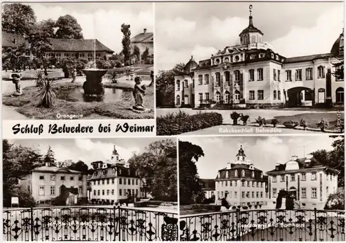Weimar Orangerie, Rokokoschloß Belvedére,  Beethoven und Bachhaus 1975