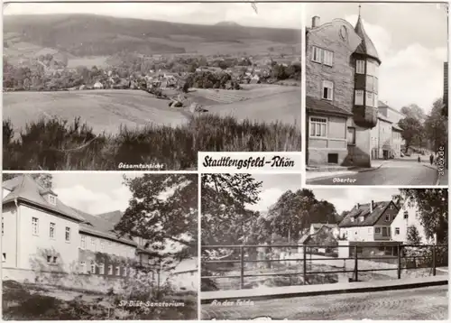 Stadtlengsfeld Gesamtansicht, Obertor, SV-Diät-Sanatorium, An der Felda 1979 