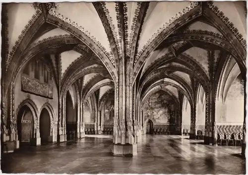 Fotokarte Meißen Großer Bankettsaal Schloss Albrechtsburg 1976