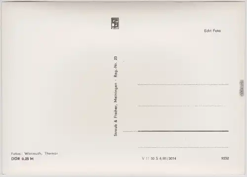 Eisfeld Teilansicht Schloß, Schloß, Schulmännle, Otto-Ludwig-Garten 1981