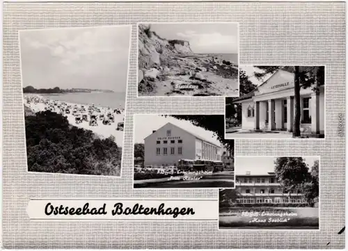 Boltenhagen Badestrand, Steilküste, FDGB-Erholungsheim "Fritz Rauter" 1966