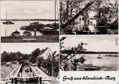 Wendisch Rietz Scharmützelsee, Fließ   Schleuse, Großer Glubigsee 1969