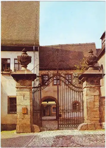 Ansichtskarte Weimar Haupteingang mit Gusseisernentor 1980