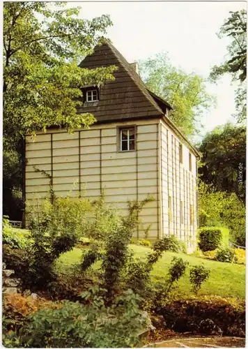 Ansichtskarte Weimar Goethes Gartenhaus mit Garten 1983