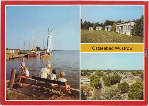 Wustrow (Mecklenburgische Seenplatte) Hafen, FDGB-Urlaubersiedlung 1986