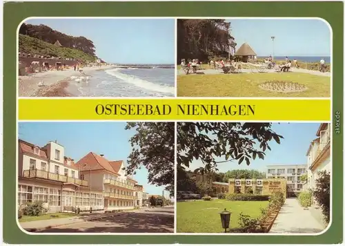 Nienhagen Strand  des Rates des Bezirkes, FDGB-Erholungsheim "Seestern" 1986