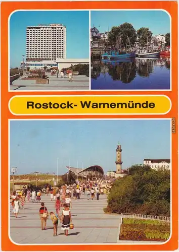 Warnemünde Rostock Hotel "Neptun", Am Alten Strom, Strandpromenade 1986
