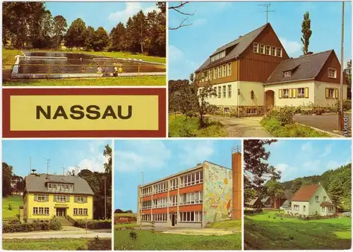 Nassau (Erzgebirge) Freibad, Polytechnische Oberschule, Rat der Gemeinde 1982