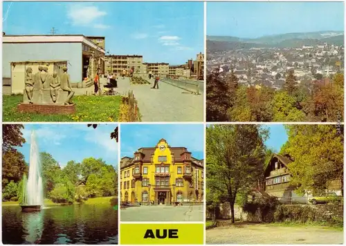 Aue (Erzgebirge) Neubaugebiet,   Carolateich,  Gaststätte "Hutzen-Haisel" 1981