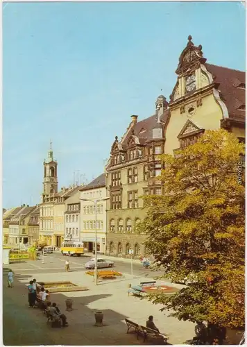 Werdau Marktplatz Ansichtskarte 1981