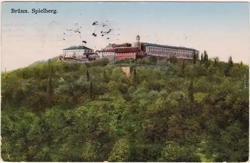 Ansichtskarte Brünn Brno Panorama-Ansichten vom Spielberg 1924