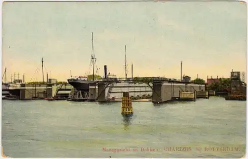 Ansichtskarte Rotterdam Rotterdam Hafen, Docks 1913