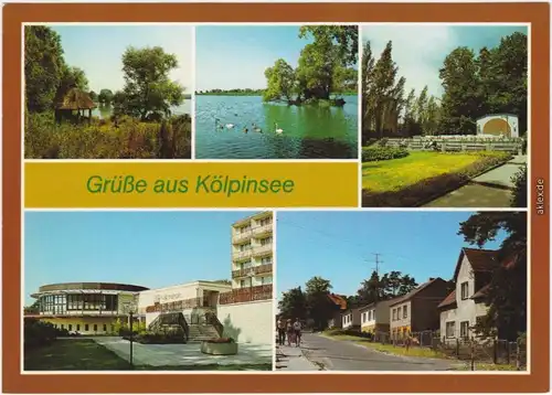 Kölpinsee Usedom Loddin Kölpinsee - Liebesinsel, Schilflaube, Konzertplatz 1986