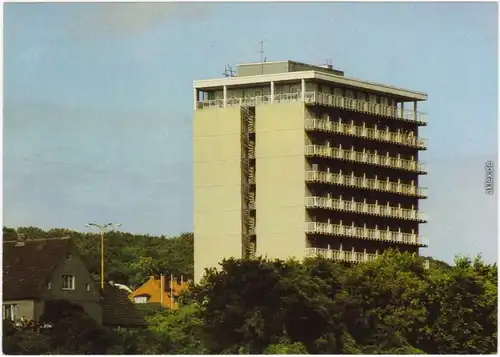 Saßnitz Rügen-Hotel Ansichtskarte Ansichtskarte 1984