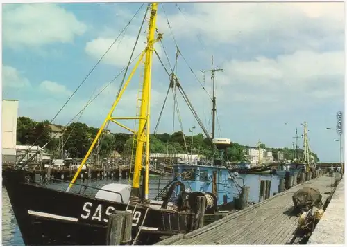 Ansichtskarte Sassnitz Saßnitz Fischereihafen 1985