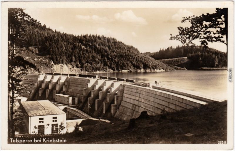 Lauenhain Mittweida Blick Auf Die Talsperre Kriebstein ...