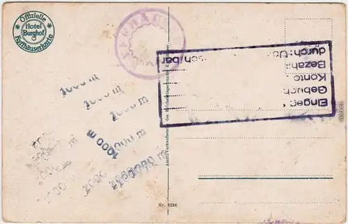 Kelbra (Kyffhäuser) König Barbarossa in der Höle,   Außenansicht 1918