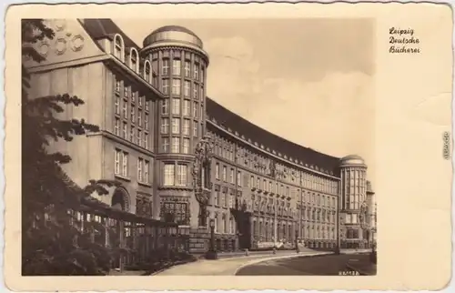Leipzig Deutsche Bücherei - Außenansicht (Rückseite:  1952