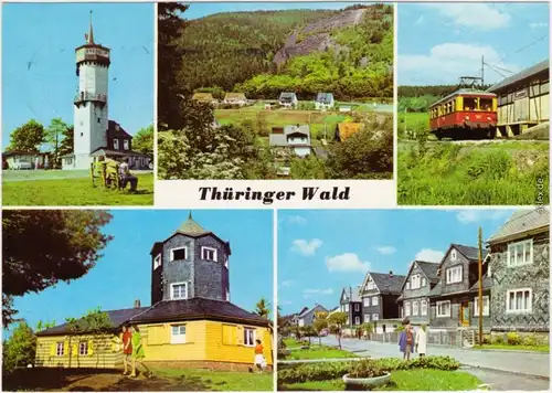 Ansichtskarte Thüringer Wald, Unter-Oberweißbach, Cursdorf, Meuselbach g1981