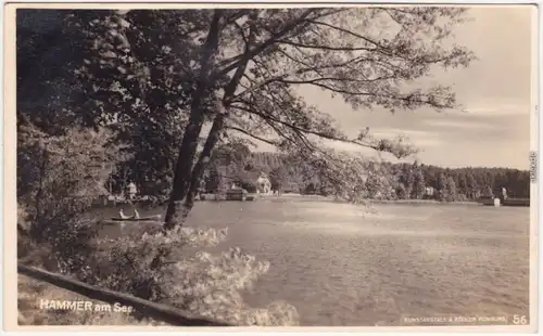 Hammer am See Hamr na Jezeře Blick auf das Ufer b Liberec Leipa 1932