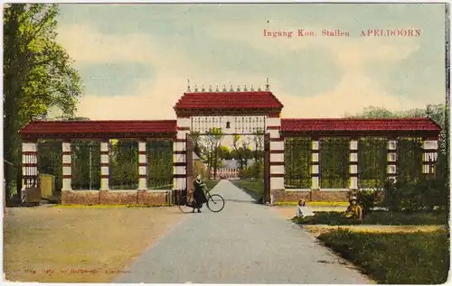 Apeldoorn Parkanlage - Ingang von Kon Stallen Province of Gelderland  1913 