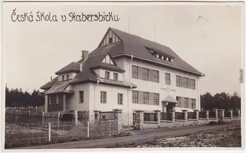 Habersbicku Ceska skola v Habersbicku Jihočeský kraj : Česká republika  1938
