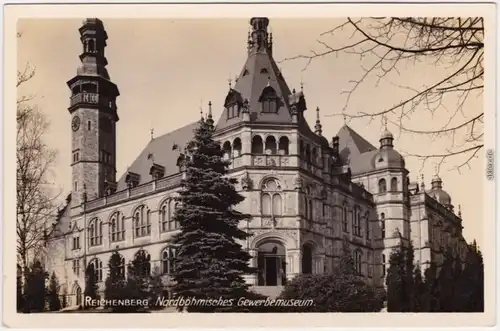 Reichenberg Liberec Blick auf das Nordböhmische Gewerbemuseum 1935 