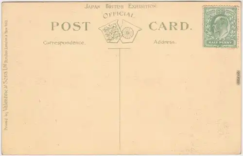 London Exhibition - the Japanese Garden POstcard 1910