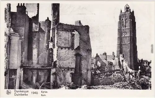 Dünkirchen (Dunkerque) Eglise Zweiter Weltkrieg WK2 Nord pas de Calais   1940