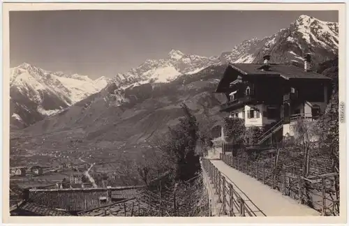 Foto Ansichtskarte Meran Merano Passeggiata Tappeiner 1929