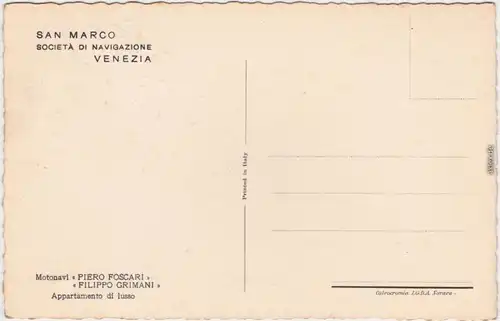 San Marco Venedig Venezia Appartamento di luso  Societa Di Navigazione  1930