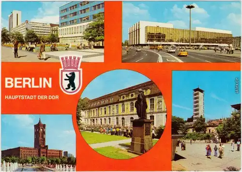 Mitte-Berlin Lindencorso, Interhotel, Palast Republik, Operncafe 1981 DDR