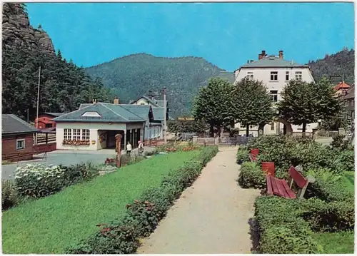 Ansichtskarte Oybin Bahnhof OBERLAUSITZ B ZITTAU 1971