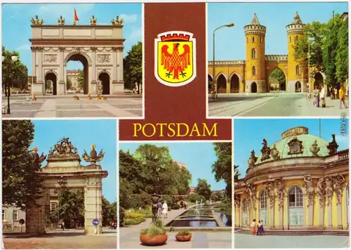 Potsdam Brandenburger Tor, Nauener Tor, Jägertor, Freundschaftsinsel,   1982