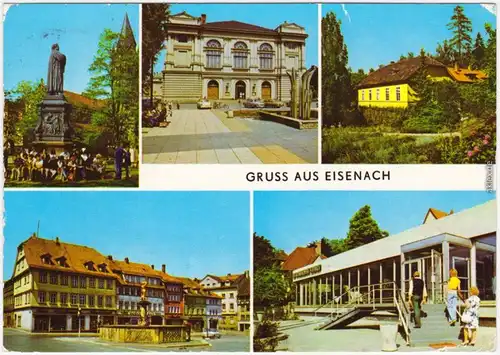 Eisenach  Kartausgarten, Markt, Ausstellungspavillon des VEB Automobil 1978