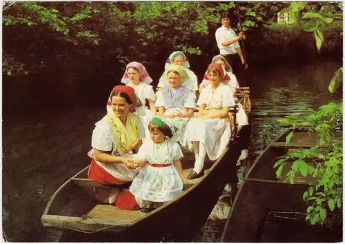 Leipe Lübbenau (Spreewald) Lipje Lubnjow Niedersorbische Festtracht 1983