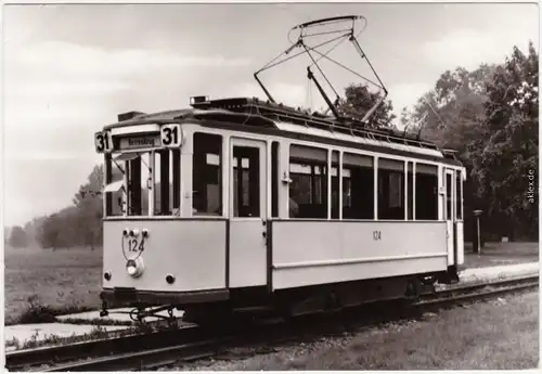 Triebwagen 124 der Magdeburger Verkehrsbetriebe, 1928 Waggonfabrik Niesky gebau