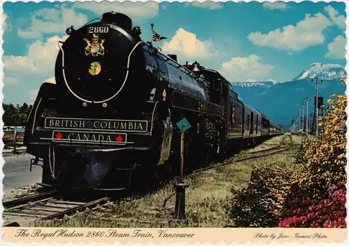 The Royal Hudson 2860 Steam Train Vancouver, B.C., Canada  Dampflok  1978