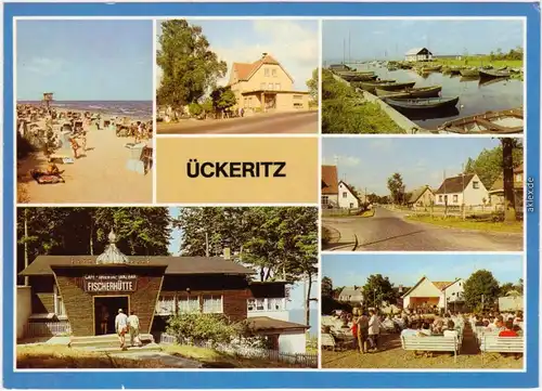 Ückeritz Usedom Ratscafé  Achterwasser Hauptstraße Café-Oriental-Tanzbar 1986