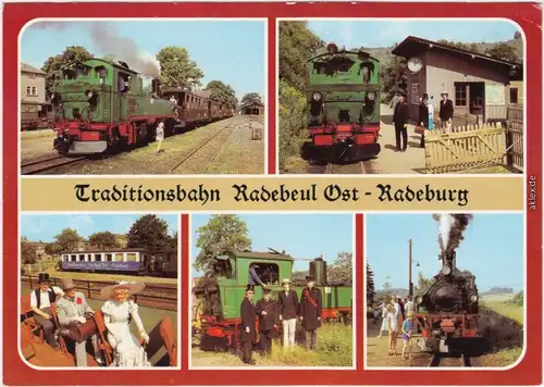 Radeburg Vor der Abfahrt in Radeburg, Haltepunkt Weißes Roß, 1982