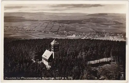 Oberwiesenthal Luftbild - Erzgebirge,  Landschaft Ansichtskarte 1940