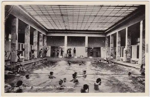 Bad Landeck Lądek-Zdrój Thermal Hallen Schwimmbad - belebt 1941 