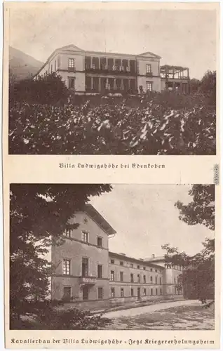 Edenkoben 2 Bild Villa Ludwigshöhe und Kavalierhaus 1929 