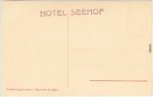 Hammer am See Hamr na Jezeře  - Hotel Seehof b Liberec Leipa Reichenbach 1930