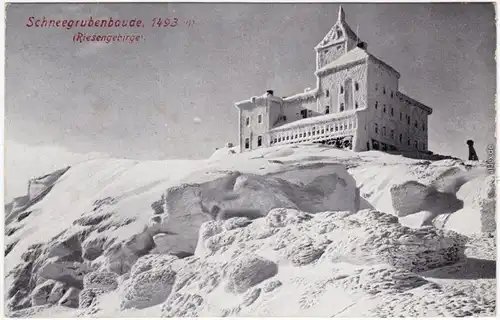 Schreiberhau Szklarska Poręba vereiste SchneegrubenbaudeRiesengebirge 1916