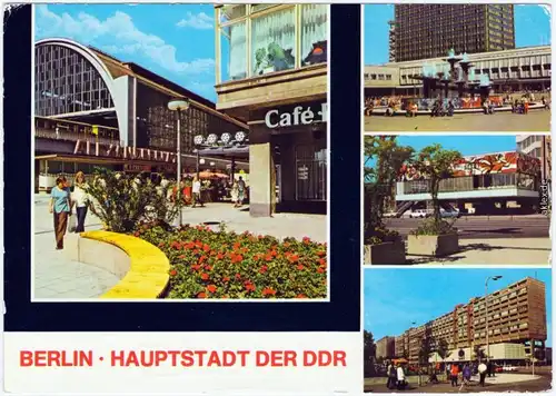 Berlin S-Bahnhof am Alexanderplatz, Pressecafé, Karl-Liebknecht-Straße 1979