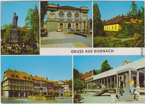 Eisenach    Markt, Ausstellungspavillon des VEB Automobilwerk Eisenach 1978